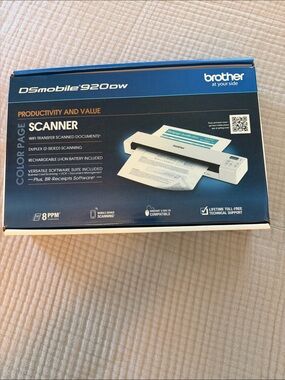 Brother DSmobile 920DW Portable Scanner - Blue and White